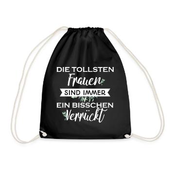 Les plus grandes femmes sont toujours un cadeau fou - Sac de sport léger - noir - Devant