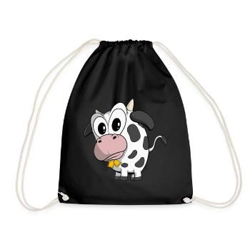 Cow Farmer Farmer Cows Farm - Drawstring Bag - black - Front