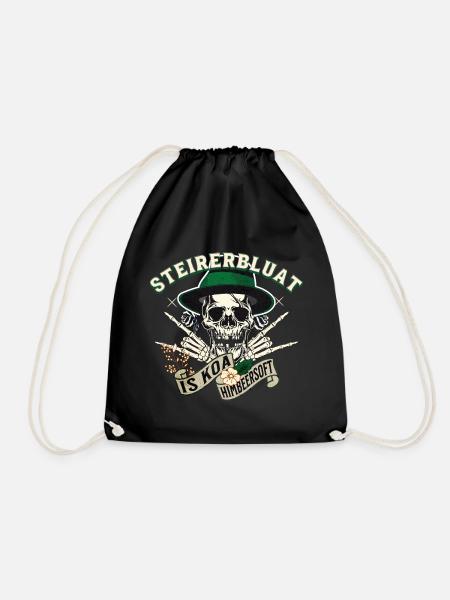 Steirerbluat Is Koa Himbeersoft Trachten Slogan - Turnbeutel - Schwarz