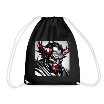 Démon Monstre Monstre Monstre Diable - Sac de sport léger - noir - Devant