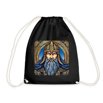 Proud Viking - Drawstring Bag - black - Front