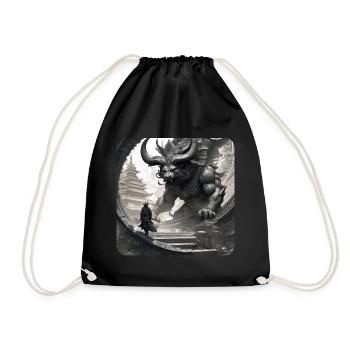 Demon, Monster, Monster, Monster, - Drawstring Bag - black - Front
