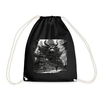 Demon Monster Monster Portal - Drawstring Bag - black - Front