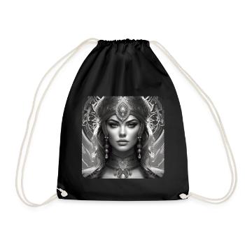 Mystical Fantasy Woman - Drawstring Bag - black - Front
