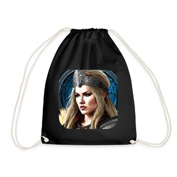 Fier cyborg Viking Shieldmaiden - Sac de sport léger - noir - Devant