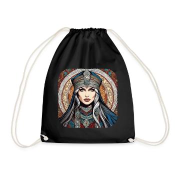 Mystical Fantasy Woman - Drawstring Bag - black - Front