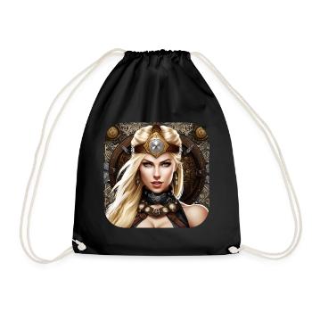 Fière Viking Germanin Shieldmaiden - Sac de sport léger - noir - Devant