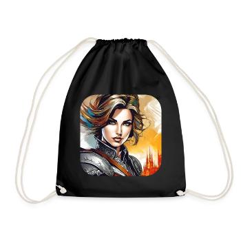 Fier guerrier - Sac de sport léger - noir - Devant