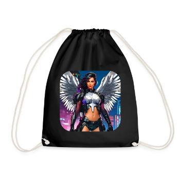 Cool Cybergoth Angel - Drawstring Bag - black - Front