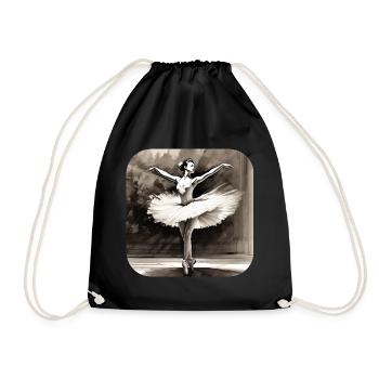 Prima Ballerina IV - Drawstring Bag - black - Front