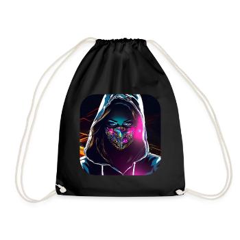 Fille cyberpunk cool IV - Sac de sport léger - noir - Devant