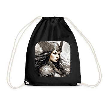 Fière Viking Germanin Shieldmaiden - Sac de sport léger - noir - Devant