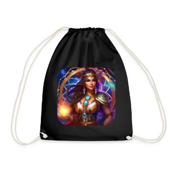 Mystique Fantaisie Chaman Sorcière - Sac de sport léger - noir - Devant
