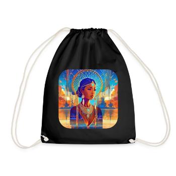 Chaman fantastique mystique avec attrape-rêves - Sac de sport léger - noir - Devant