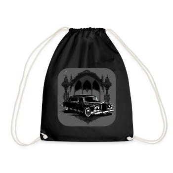 Corbillard Vintage cool - Sac de sport léger - noir - Devant