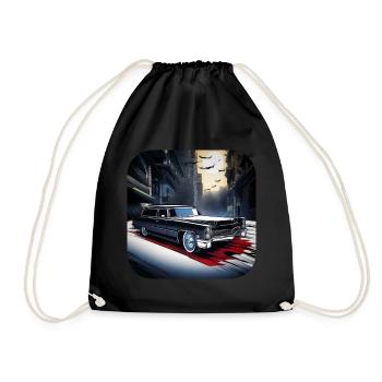 Corbillard Vintage cool - Sac de sport léger - noir - Devant