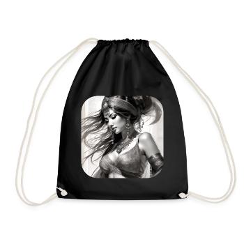 Mystical beauty - Drawstring Bag - black - Front