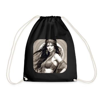 Mystical beauty - Drawstring Bag - black - Front