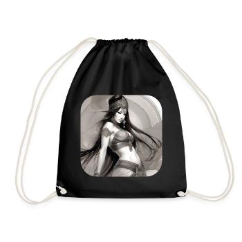 Danseuse orientale mystique - Sac de sport léger - noir - Devant