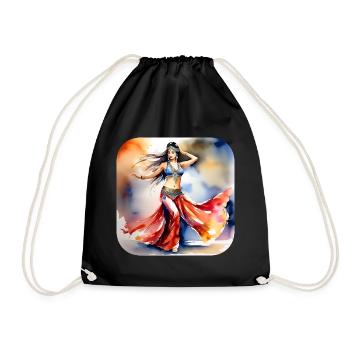 Danseuse orientale mystique - Sac de sport léger - noir - Devant