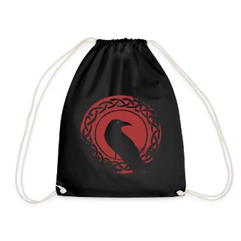 Viking Raabe - Drawstring Bag - black - Front