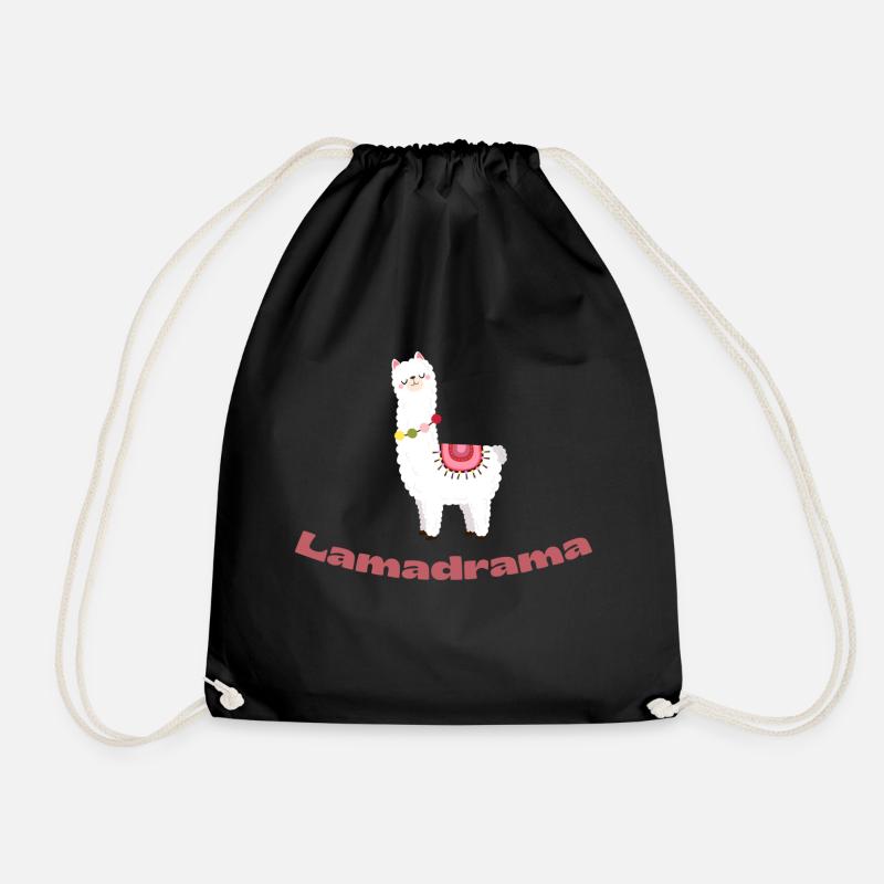 Lamadrama - Turnbeutel - Schwarz