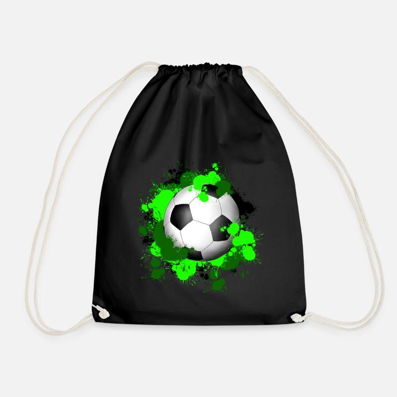 Fußball Klecks - Turnbeutel - Schwarz