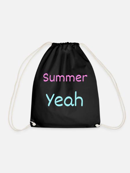 Sommer - Turnbeutel - Schwarz