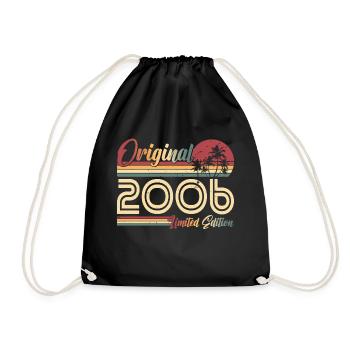 2006 vintage anniversaire rétro vintage cadeau - Sac de sport léger - noir - Devant
