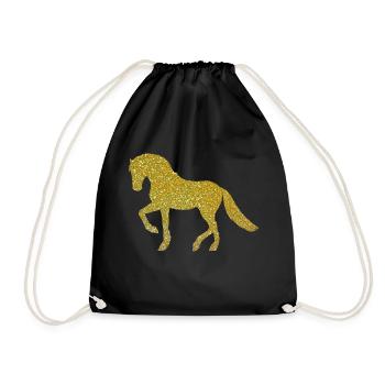 Cheval d'or - Sac de sport léger - noir - Devant