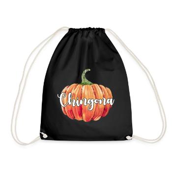 Chingona Pumpkin - Drawstring Bag - black - Front