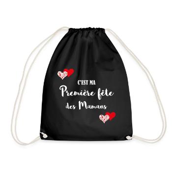 Première fête des mamans, première fête des mères - Sac de sport léger - noir - Devant