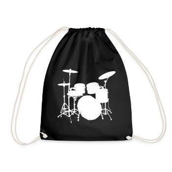 Drums - Drawstring Bag - black - Front