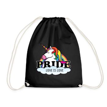 Fierté L’amour est l’amour - Sac de sport léger - noir - Devant