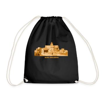 Breuberg Burg Odenwald Hesse - Drawstring Bag - black - Front