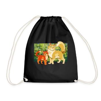 Firestar Étoile de feu Cœur de lion Chats cœur de lion - Sac de sport léger - noir - Devant