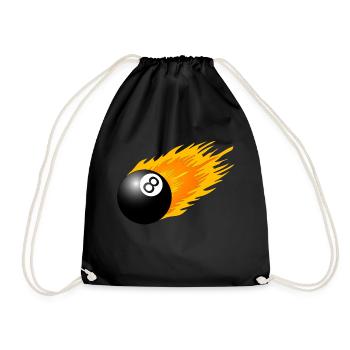 8 balle - Sac de sport léger - noir - Devant