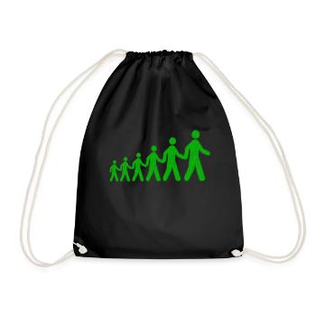 Green Males Pursuit Gift Gift Idea - Drawstring Bag - black - Front