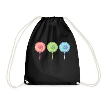 chocolate sweets candy chocolate94 - Drawstring Bag - black - Front
