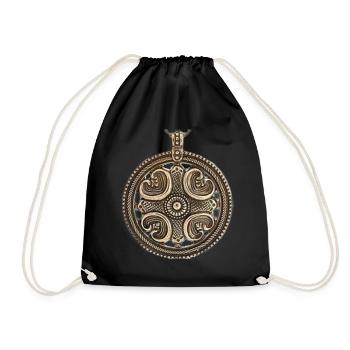Kaleva bronze decoration - Drawstring Bag - black - Front