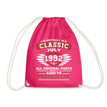 30ème Anniversaire Vintage 1992 Juillet Cadeaux Hommes - Sac de sport léger - fuchsia - Devant