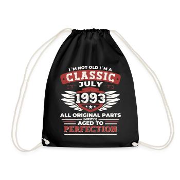 29ème anniversaire Né 1993 Juillet Cadeaux Hommes - Sac de sport léger - noir - Devant