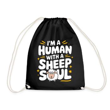Sheep Sheep Farmer Lamb Farmer - Drawstring Bag - black - Front