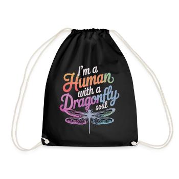 Dragonfly Dragonflies Insects Nature - Drawstring Bag - black - Front