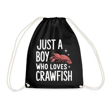 Homards, crabes, crevettes, fruits de mer - Sac de sport léger - noir - Devant