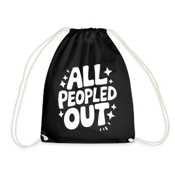 Introverti, antisocial, introverti - Sac de sport léger - noir - Devant