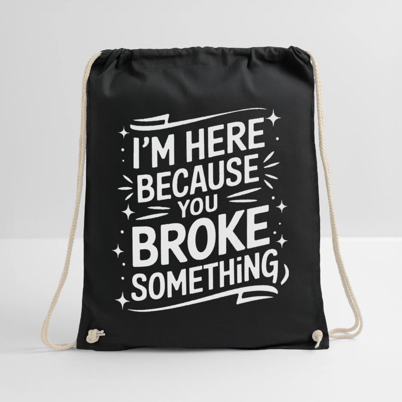 Technical Support Computer Drawstring Bag