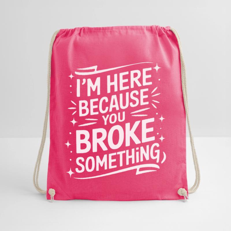 Technical Support Computer Drawstring Bag