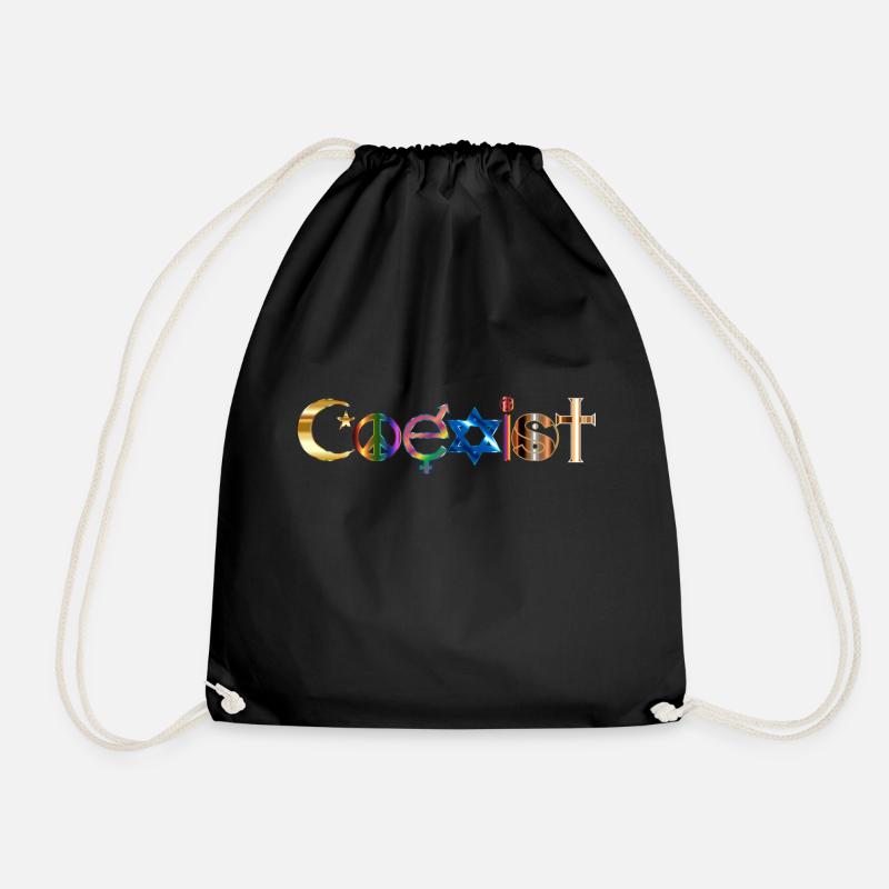 Coexist - Turnbeutel - Schwarz