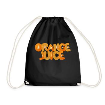 Orange juice - Drawstring Bag - black - Front